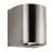 Nordlux Canto 2 Wall Light Stainless Steel Up & Down - 10.6W 500lm - 830 Warm White | IP44