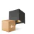 Multipack 4x D'Lite LED Wall Light Elingen Aluminium Black 4.9W 480lm - 830 Warm White | IP65