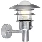 Nordlux Lønstrup 22 Wall Light Steel and Glass Grey | 220mm - IP44 - Suitable for E27 - Motion and Light Sensor