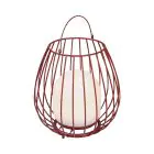 Nordlux Table Lamp Jim To-Go Portable Battery Red 3W 300lm - 827 Extra Warm White | 3-Step Dimmable 
