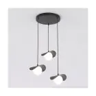 Emibig Pendant Ritual Steel Black | Suitable for 3x G9 - Max 8W